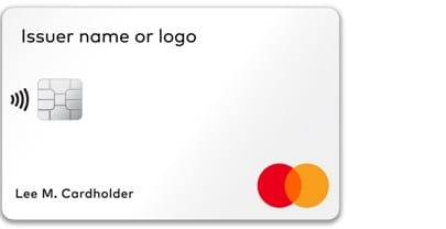 Numberless credit card from Mastercard